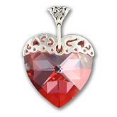 Swarovski Crystal Magma Large Heart