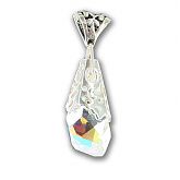 Swarovski Crystal Clear AB Polygon Drop 