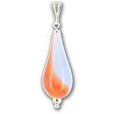 Hand Blown Harlequin Drop Pendant